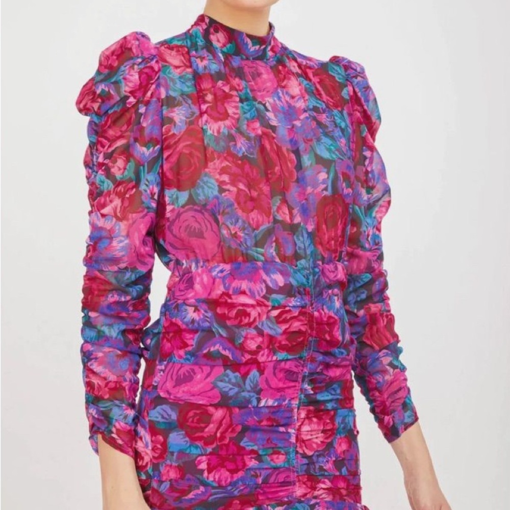 Generation Love Floral Fitted Mini Dress